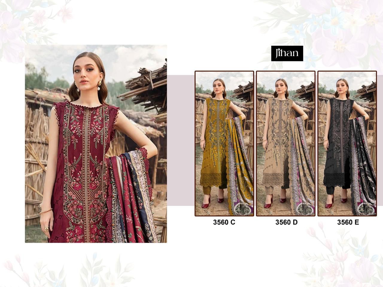 Maria B Jihan Heavy Reyon Pakistani Salwar Suits Supplier Gujarat
