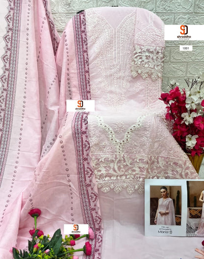 Maria B Lawn Shraddha Designer Pure Cotton Pakistani Salwar Suits Wholesaler