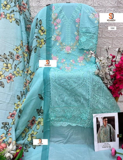 Maria B Lawn Shraddha Designer Pure Cotton Pakistani Salwar Suits Wholesaler