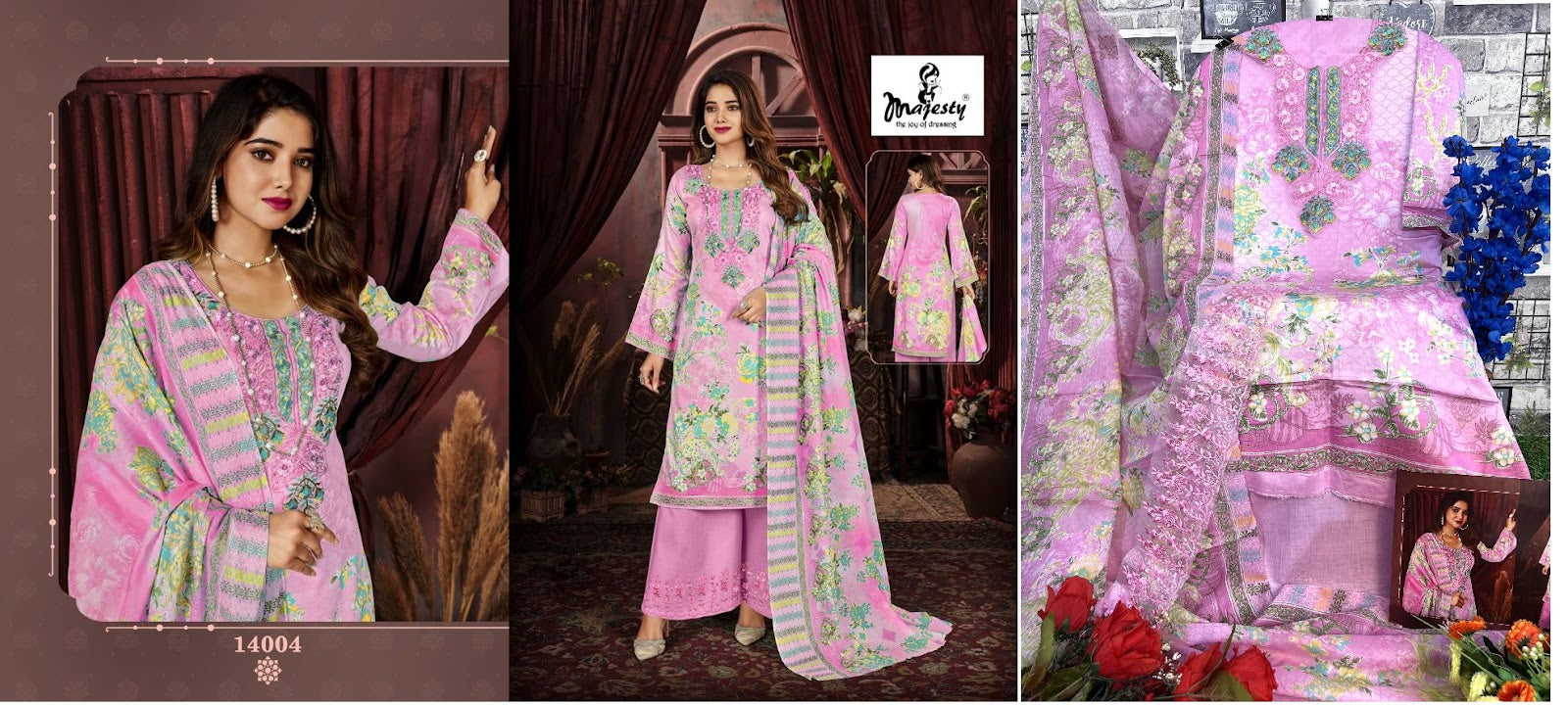Maria B Lawn Vol 14 Majesty Jaam Cotton Pakistani Patch Work Suits Supplier
