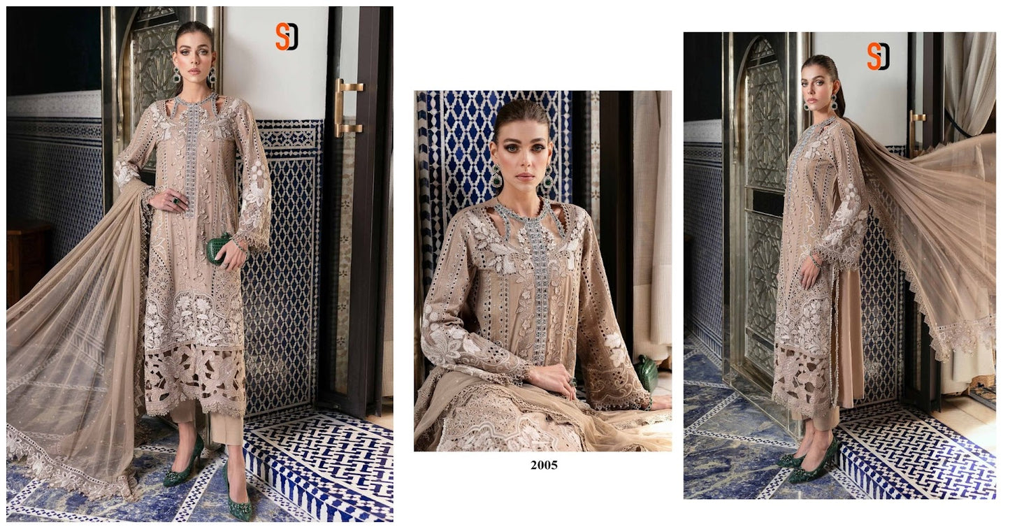 Maria B Lawn Vol 2 Shraddha Designer Pure Cotton Pakistani Salwar Suits Supplier Gujarat