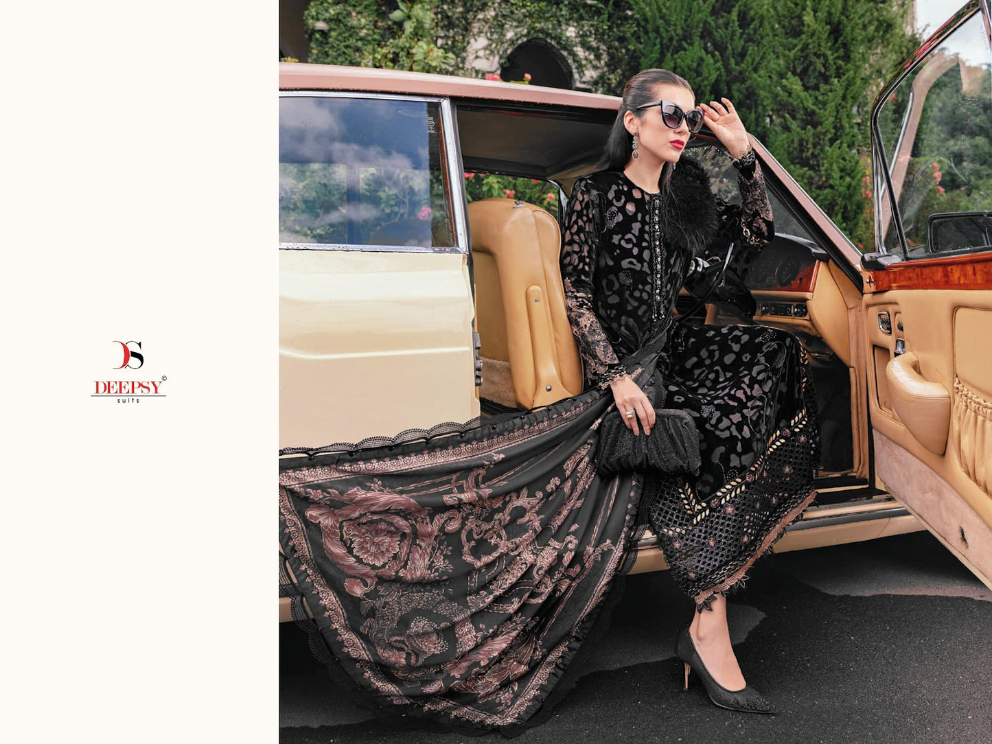 Maria B Luxe 25 Deepsy Viscose Rayon Pakistani Patch Work Suits Exporter India