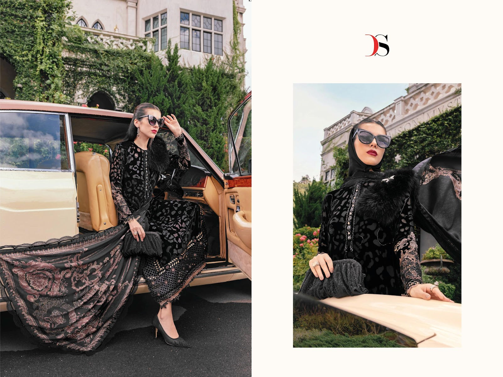 Maria B Luxe 25 Deepsy Viscose Rayon Pakistani Patch Work Suits Exporter India