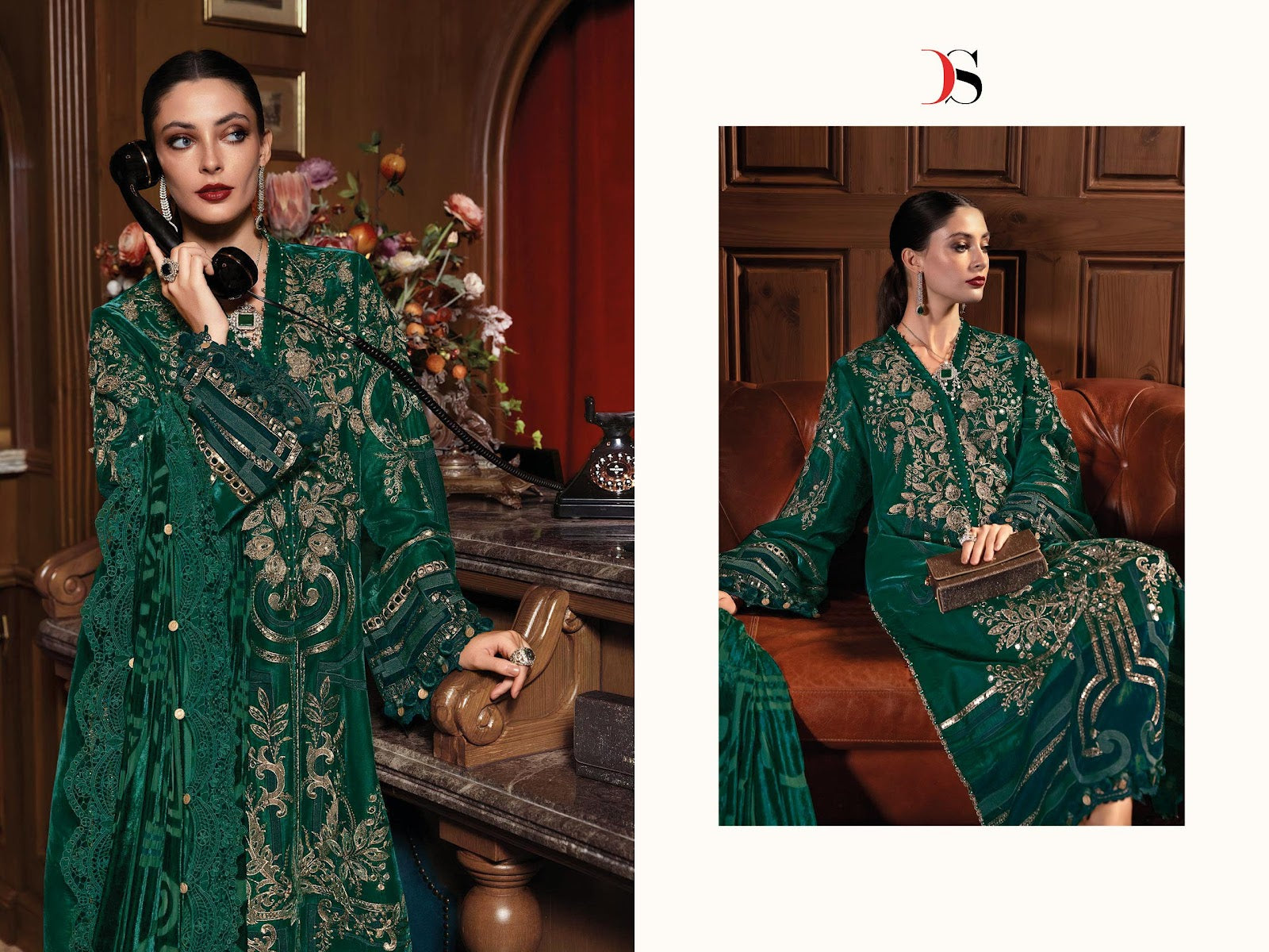 Maria B Luxe 25 Deepsy Viscose Rayon Pakistani Patch Work Suits Exporter India