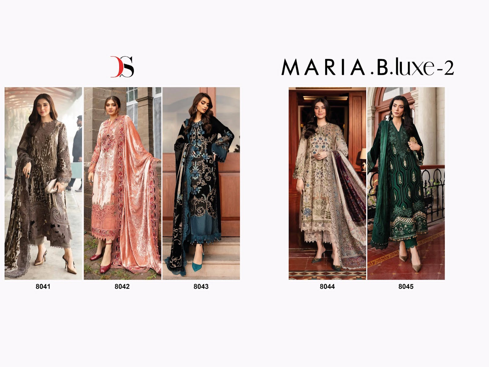 Maria B Luxe 2 Deepsy Viscose Rayon Pakistani Salwar Suits Wholesale Rate