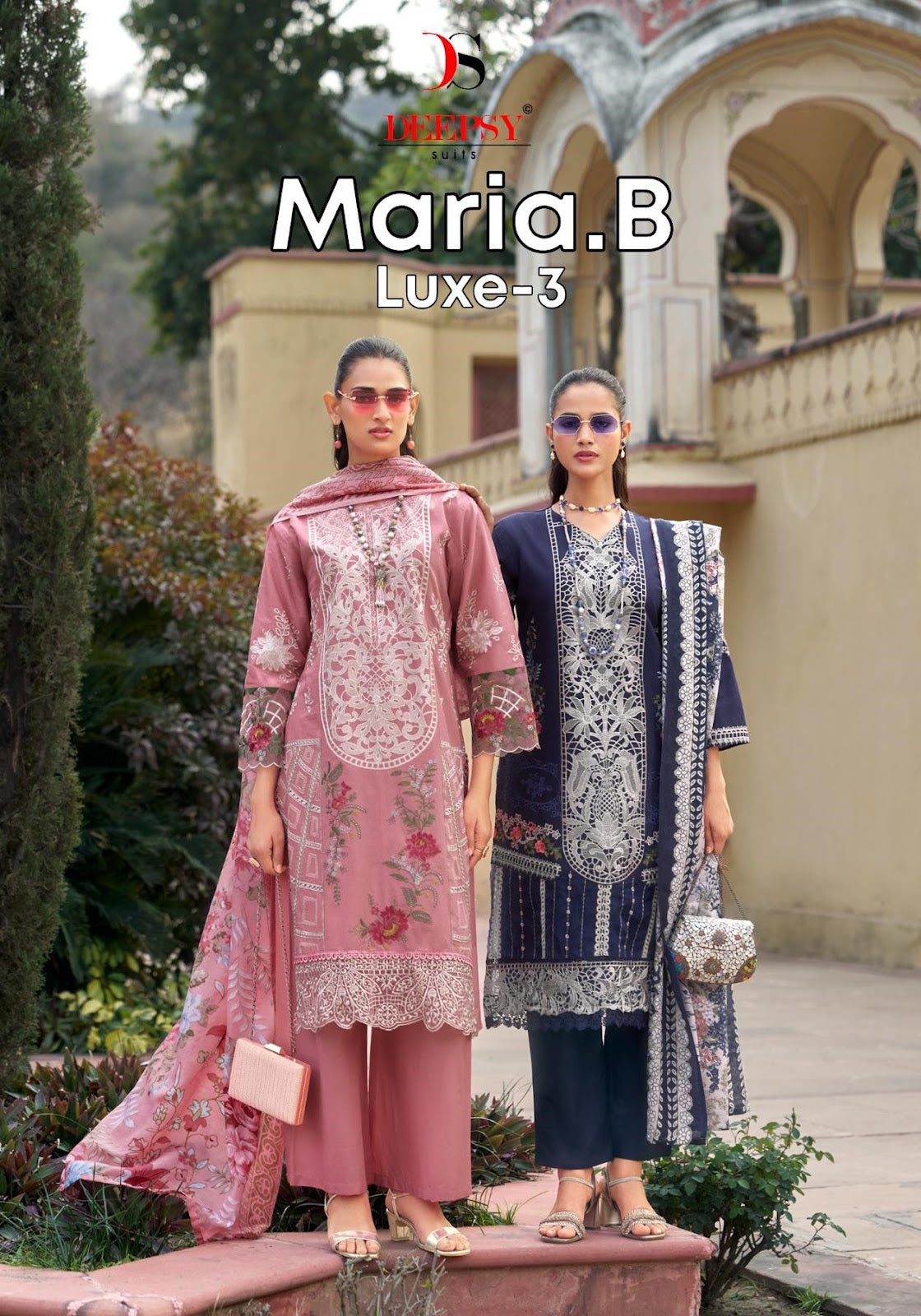 Maria B Luxe 3 Deepsy Cotton Pakistani Salwar Suits Manufacturer Gujarat