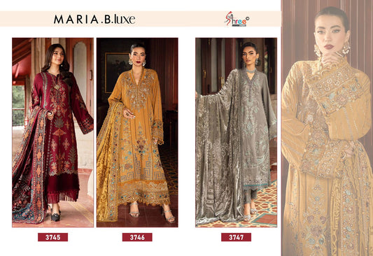 Maria B Luxe Shree Fabs Reyon Pakistani Salwar Suits Supplier