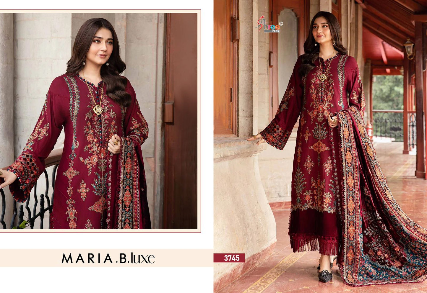 Maria B Luxe Shree Fabs Reyon Pakistani Salwar Suits Supplier
