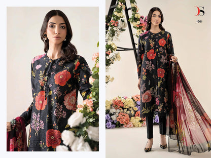 Maria B M Print 25-3 Deepsy Cotton Pakistani Patch Work Suits Manufacturer Gujarat