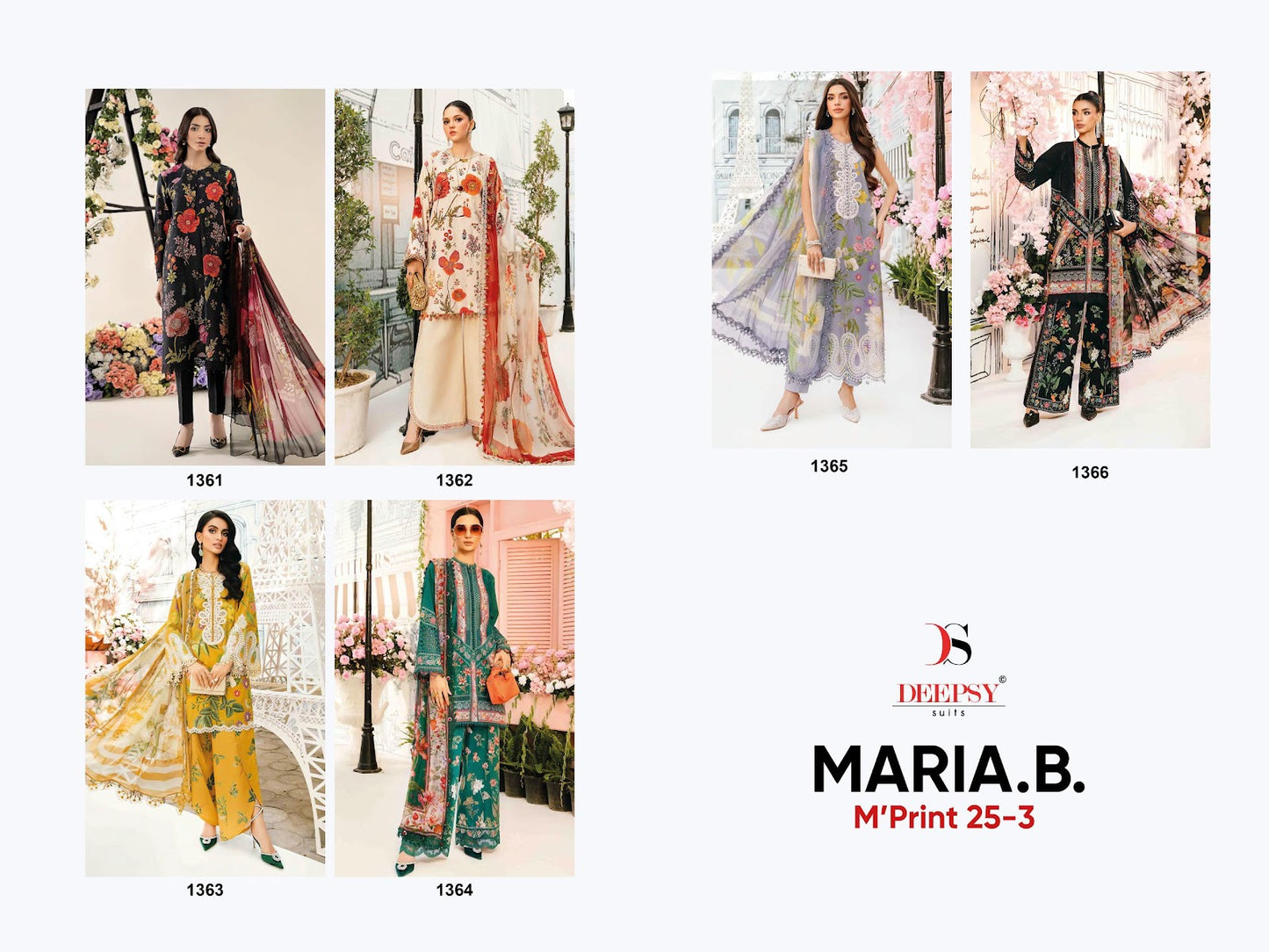 Maria B M Print 25-3 Deepsy Cotton Pakistani Patch Work Suits Manufacturer Gujarat