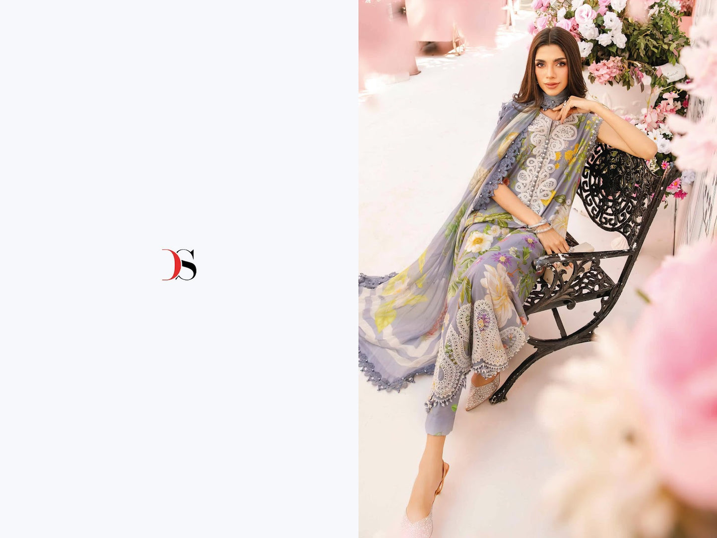 Maria B M Print 25-3 Deepsy Cotton Pakistani Patch Work Suits Manufacturer Gujarat
