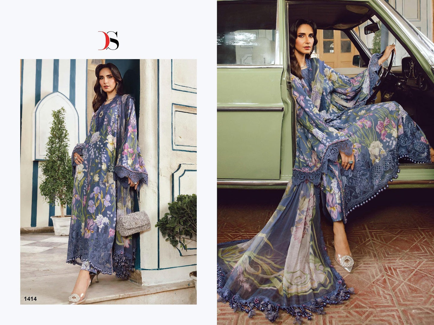 Maria B M Print 25-5 Deepsy Cotton Pakistani Patch Work Suits Manufacturer