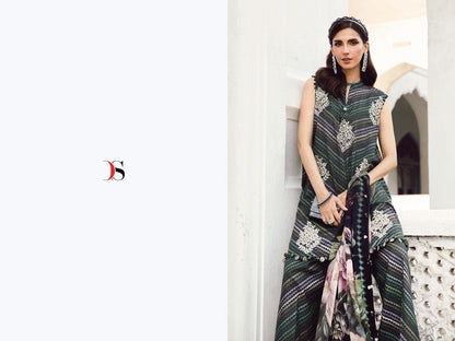 Maria B M Print 25-5 Deepsy Cotton Pakistani Patch Work Suits Manufacturer