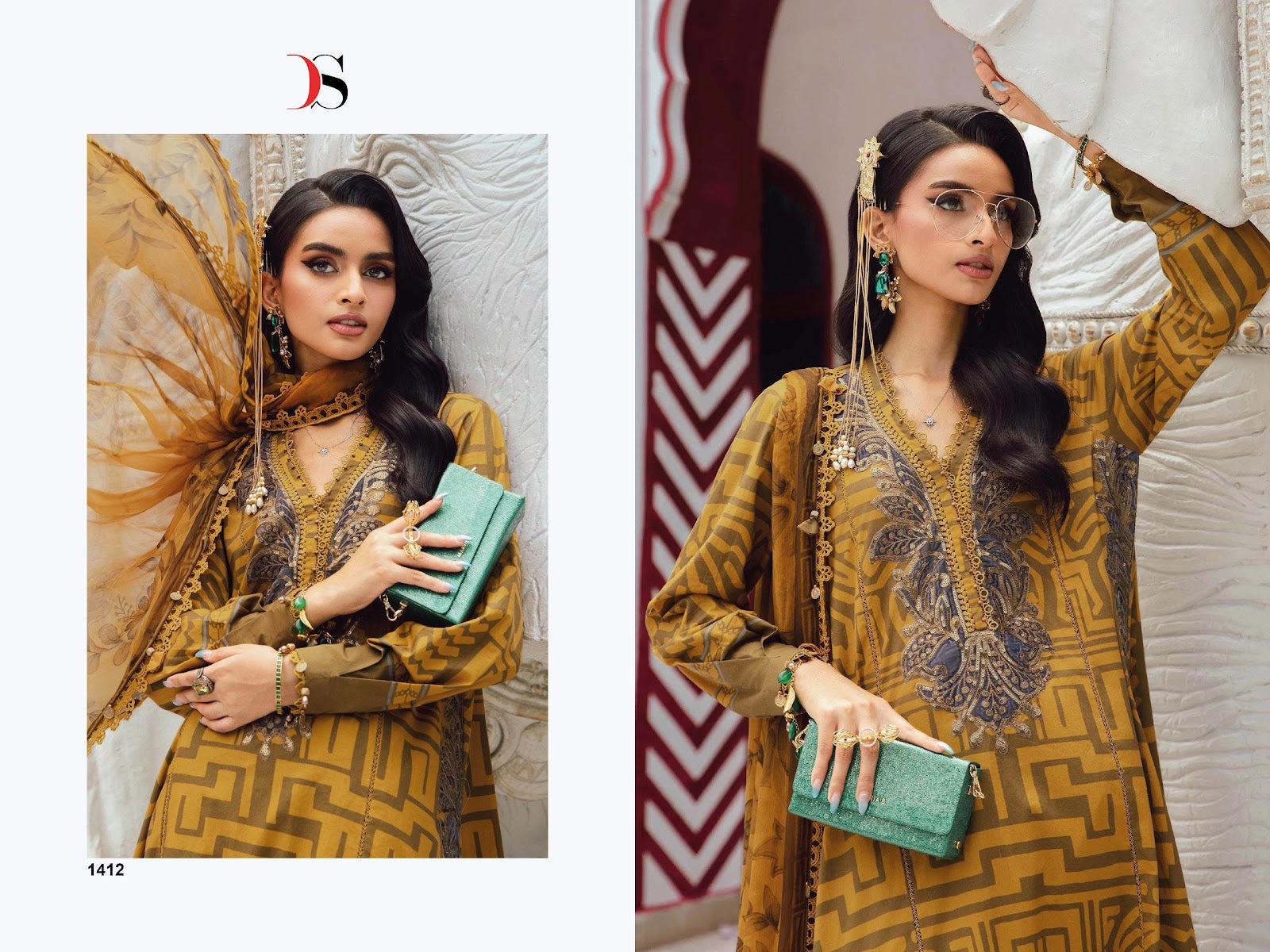 Maria B M Print 25-5 Deepsy Cotton Pakistani Patch Work Suits Manufacturer