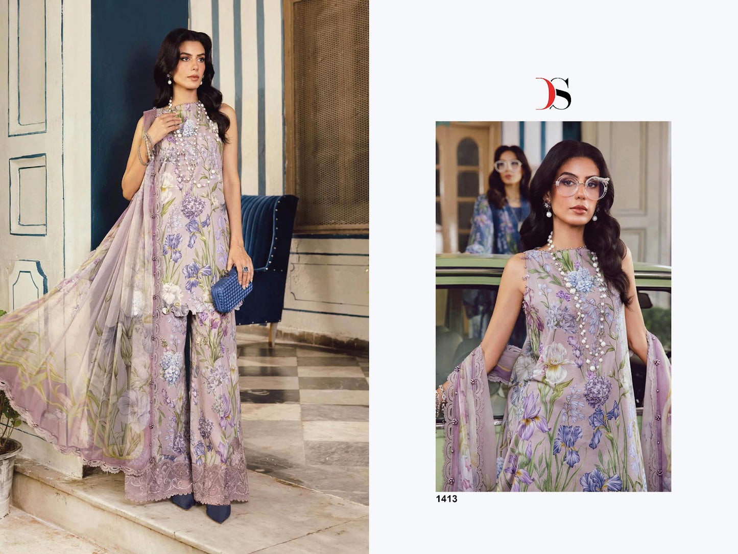 Maria B M Print 25-5 Deepsy Cotton Pakistani Patch Work Suits Manufacturer