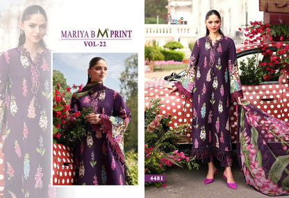 Maria B M Print Vol 22 Shree Fabs Cotton Pakistani Patch Work Suits Supplier India