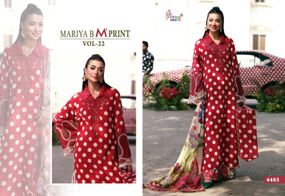 Maria B M Print Vol 22 Shree Fabs Cotton Pakistani Patch Work Suits Supplier India