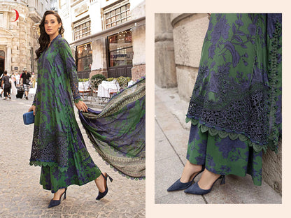 Maria B M Prints 24-4 Deepsy Cotton Pakistani Patch Work Suits Wholesale Price