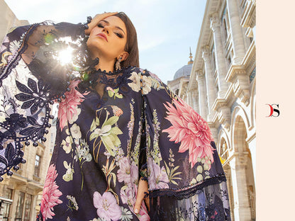 Maria B M Prints 24-4 Deepsy Cotton Pakistani Patch Work Suits Wholesale Price