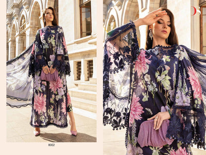 Maria B M Prints 24-4 Deepsy Cotton Pakistani Patch Work Suits Wholesale Price