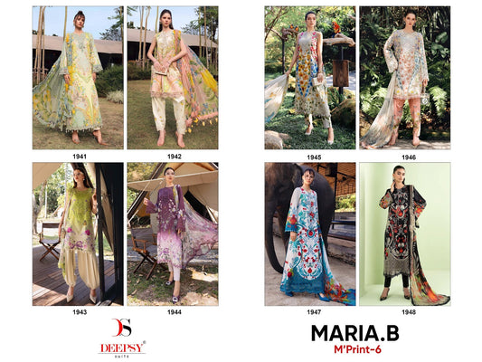 Maria B Mprint 6 Deepsy Cotton Pakistani Readymade Suits Exporter Gujarat