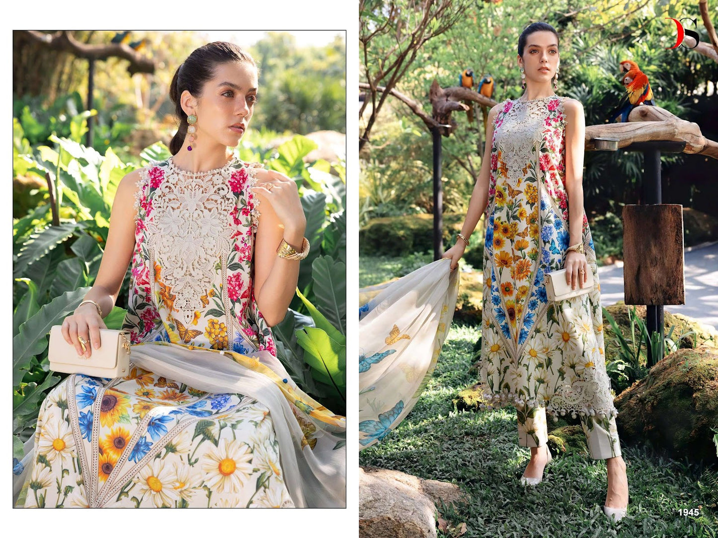 Maria B Mprint 6 Nx Deepsy Cotton Pakistani Patch Work Suits Wholesale Price
