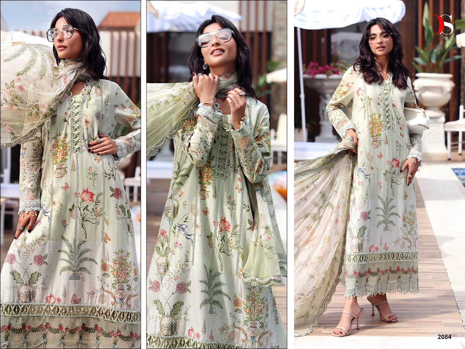 Maria B Mprint 7 Deepsy Cotton Pakistani Patch Work Suits Wholesale Rate