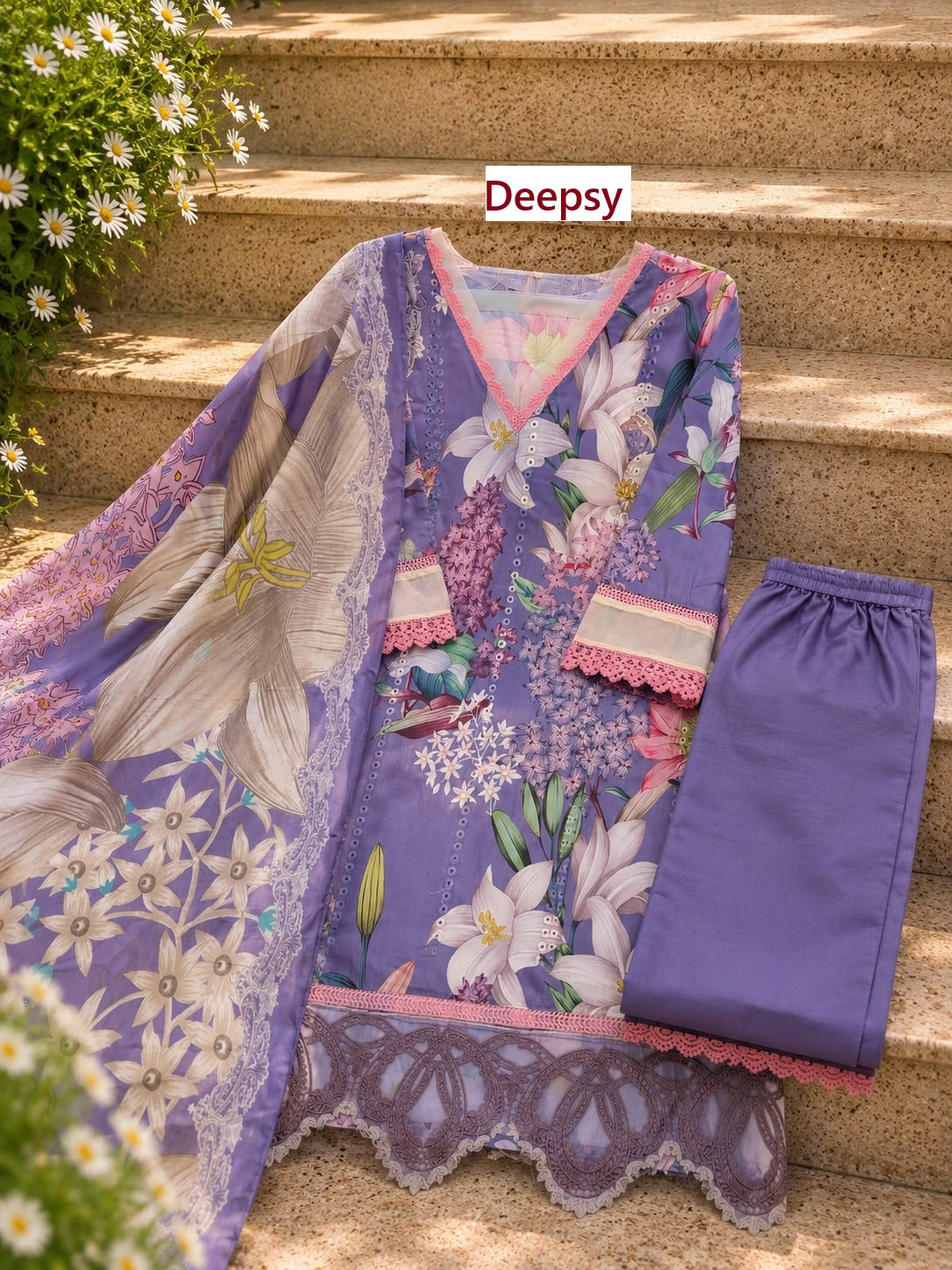 Maria B Mprint 7 Deepsy Cotton Pakistani Readymade Suits Wholesaler Gujarat