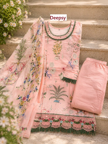 Maria B Mprint 7 Deepsy Cotton Pakistani Readymade Suits Wholesaler Gujarat