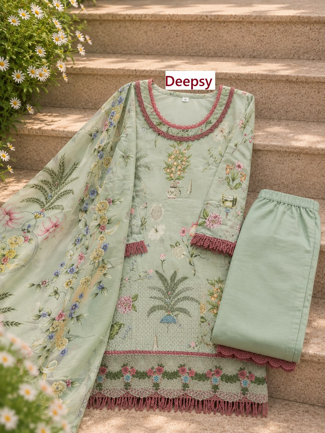 Maria B Mprint 7 Deepsy Cotton Pakistani Readymade Suits Wholesaler Gujarat