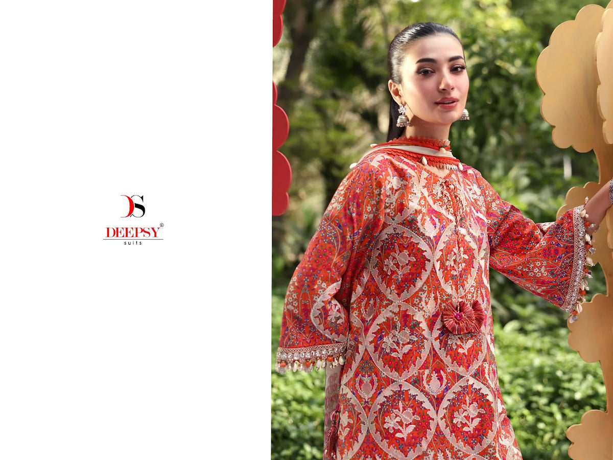 Maria B Mprint 7 Nx Deepsy Cotton Pakistani Patch Work Suits Wholesaler