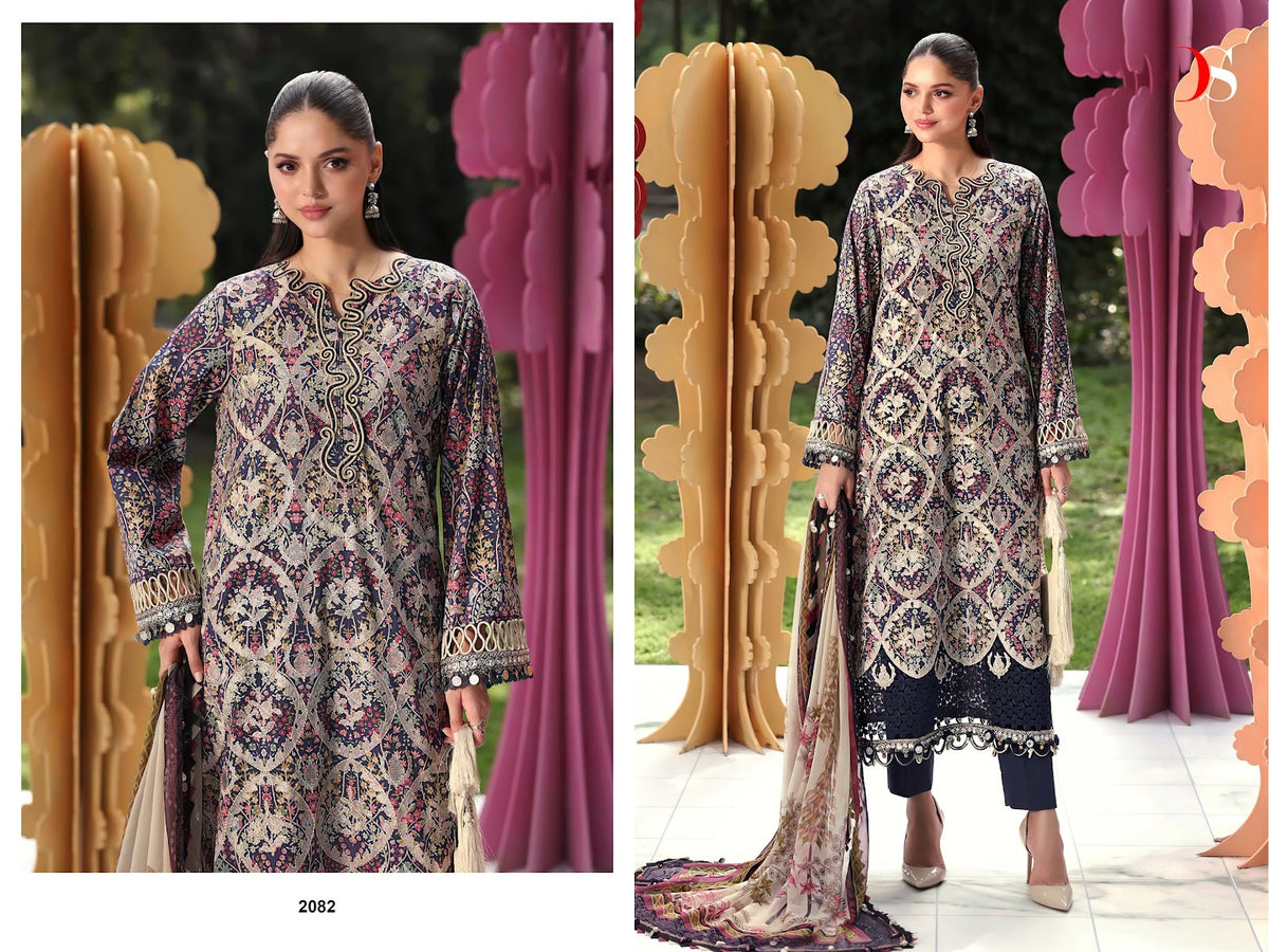 Maria B Mprint 7 Nx Deepsy Cotton Pakistani Patch Work Suits Wholesaler