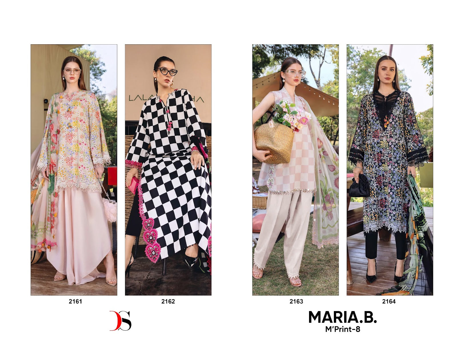 Maria B Mprint 8 Deepsy Cotton Pakistani Patch Work Suits Wholesale
