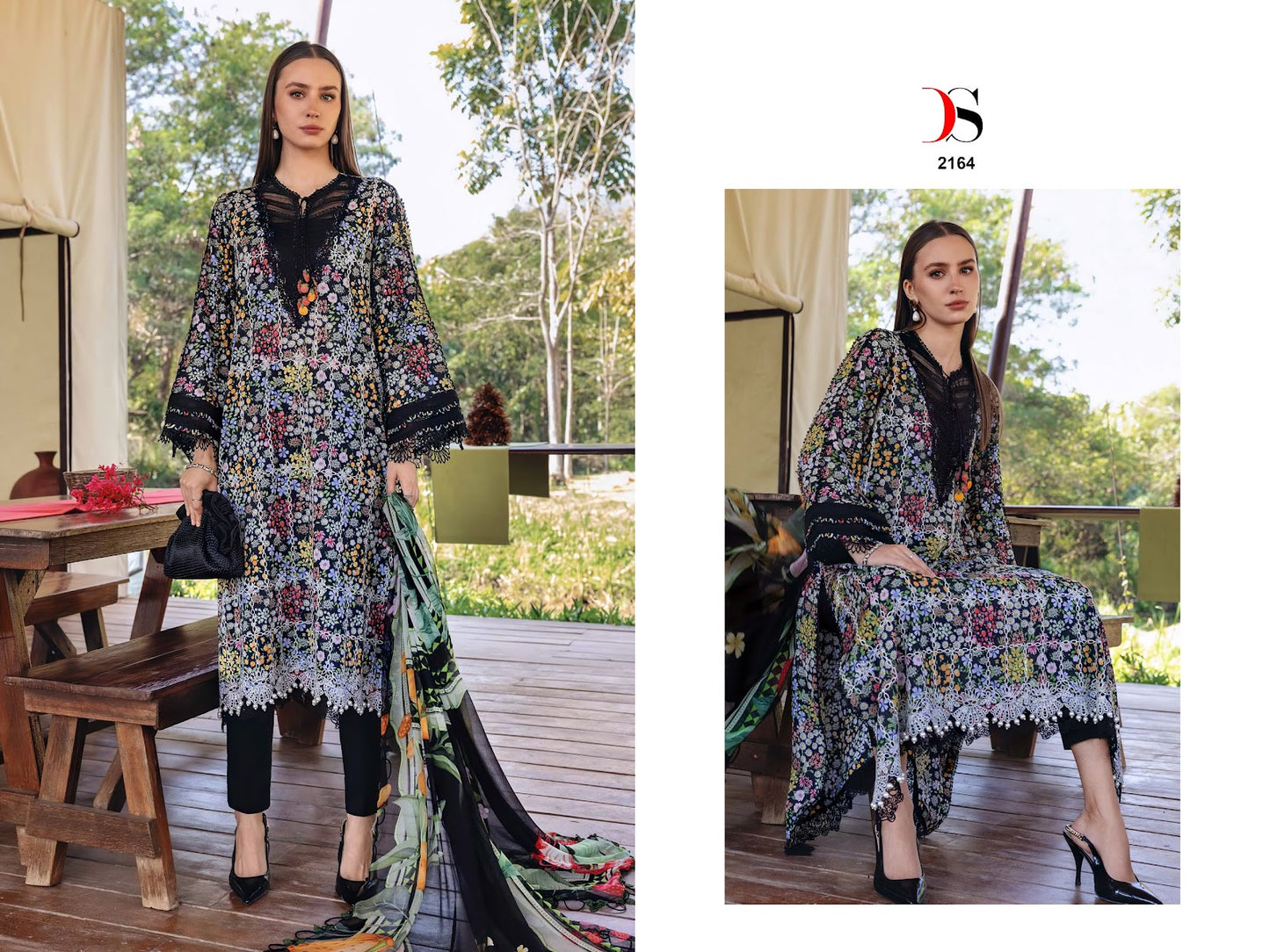 Maria B Mprint 8 Deepsy Cotton Pakistani Patch Work Suits Wholesale