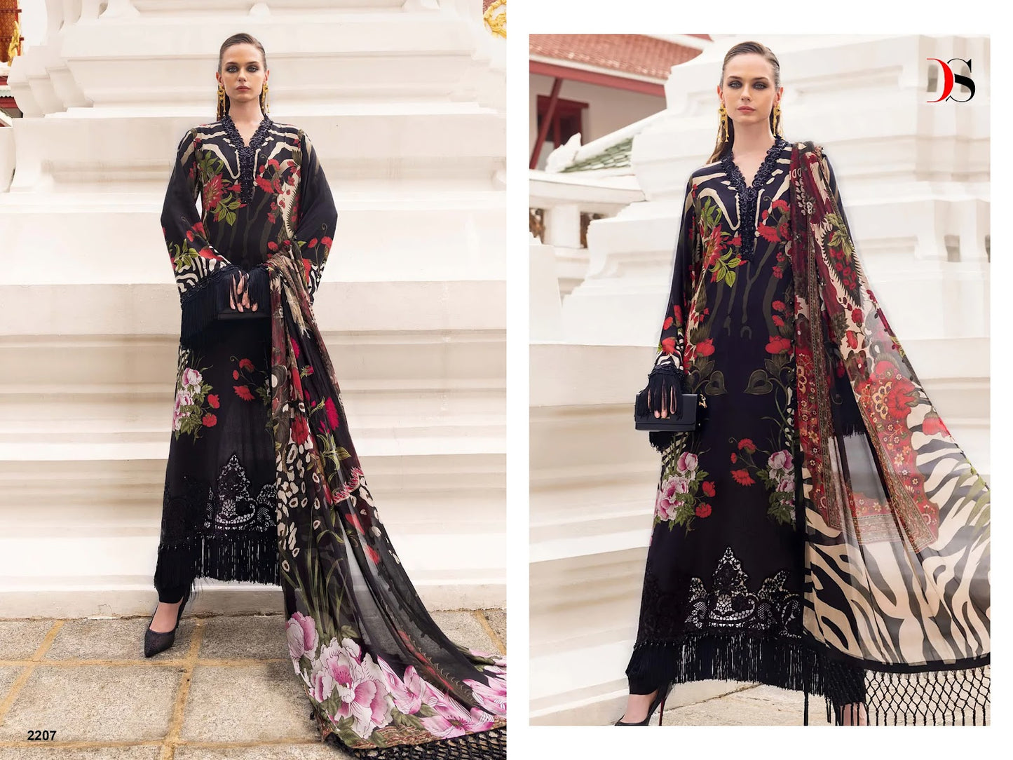 Maria B Mprint 9 Deepsy Lawn Pakistani Patch Work Suits Wholesale Price