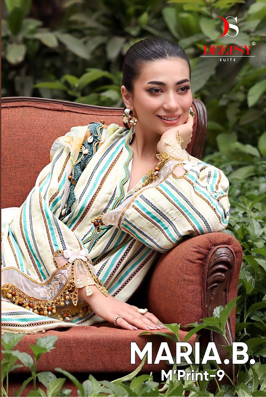 Maria B Mprint 9 Deepsy Lawn Pakistani Patch Work Suits Wholesale Price