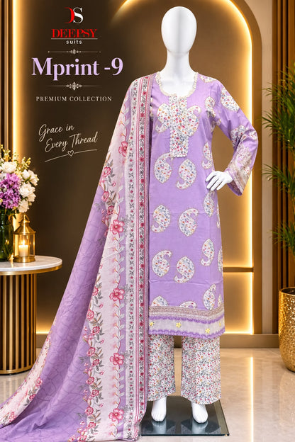 Maria B Mprint 9 Deepsy Cotton Pakistani Readymade Suits Supplier