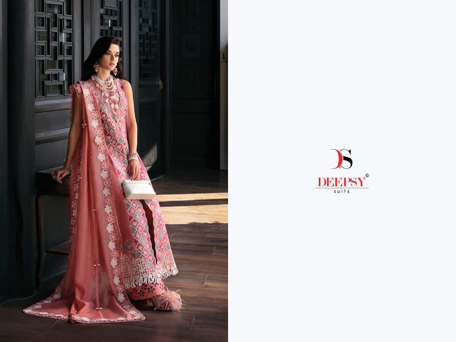 Maria B Premium Embroidered 25-3 Deepsy Cotton Pakistani Patch Work Suits Exporter Gujarat