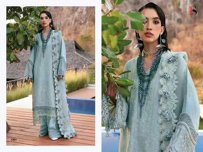 Maria B Premium Embroidered 25-3 Deepsy Cotton Pakistani Patch Work Suits Exporter Gujarat