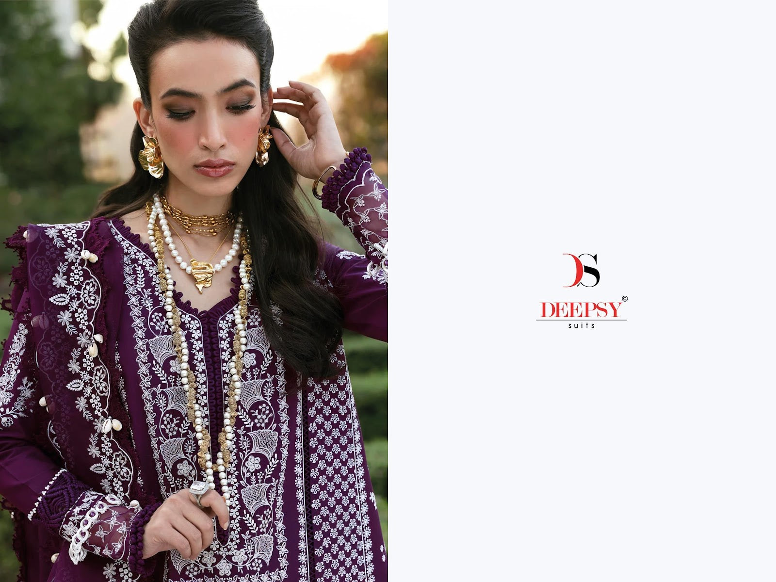 Maria B Premium Embroidered 25-3 Deepsy Cotton Pakistani Patch Work Suits Exporter Gujarat