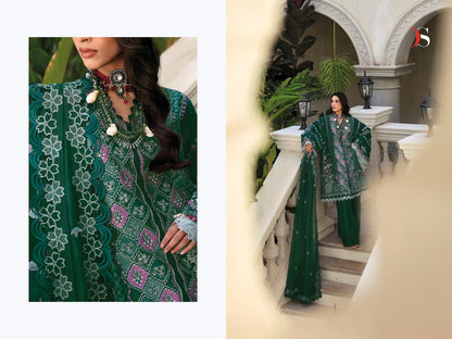 Maria B Premium Embroidered 25-3 Deepsy Cotton Pakistani Patch Work Suits Exporter Gujarat