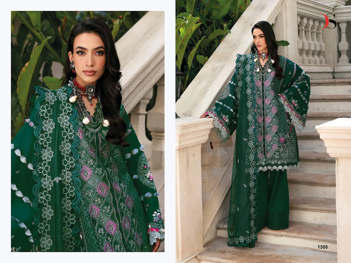 Maria B Premium Embroidered 25-3 Deepsy Cotton Pakistani Patch Work Suits Exporter Gujarat