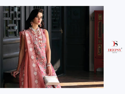 Maria B Premium Embroidered 25-3 Deepsy Cotton Pakistani Patch Work Suits Exporter Gujarat