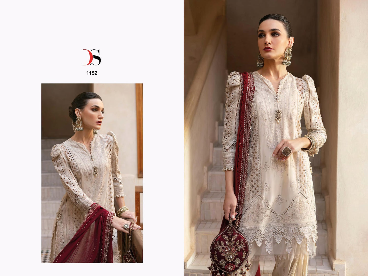 Maria B Premium Embroidered 25 Deepsy Cotton Pakistani Patch Work Suits Exporter Ahmedabad
