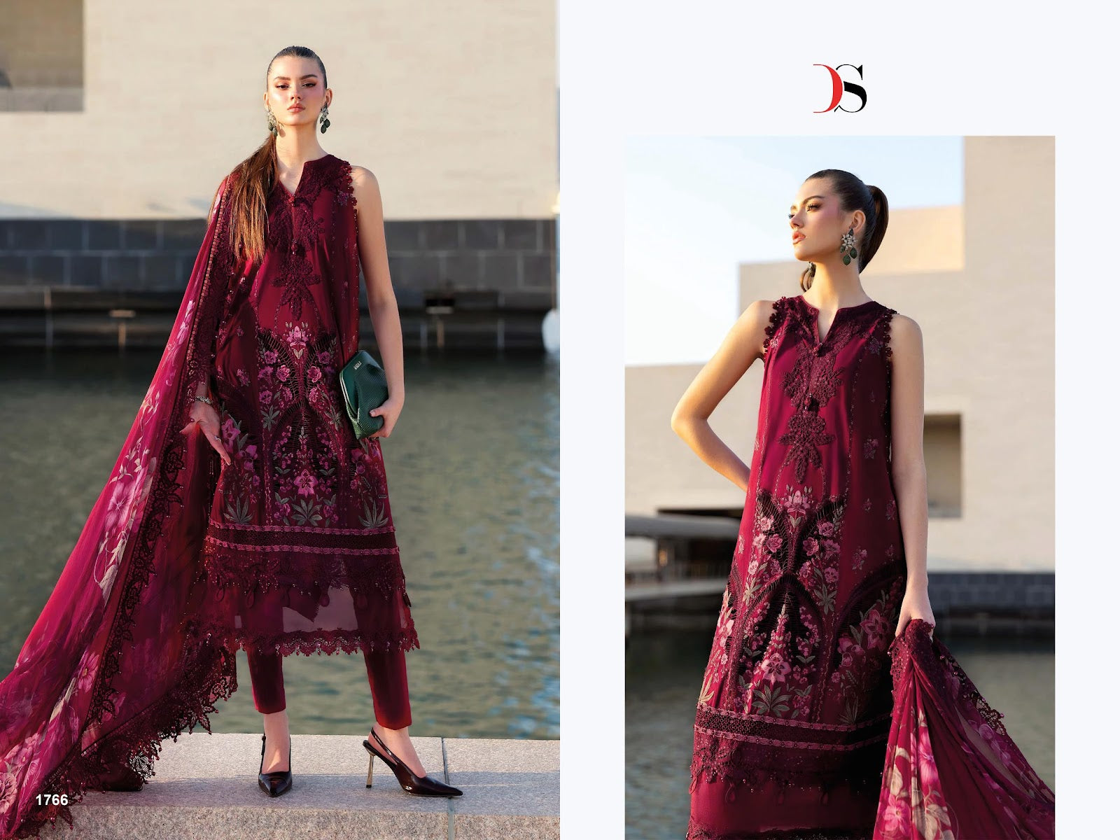 Maria B Premium Embroidered 3 Deepsy Cotton Pakistani Patch Work Suits Wholesaler Ahmedabad