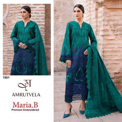 Maria B Premium Embroidered Amrutvela Cotton Pakistani Salwar Suits Supplier Gujarat