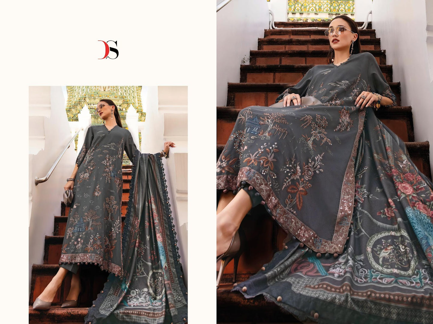 Maria B Premium Embroidered Rayon 5 Deepsy Pakistani Salwar Suits Supplier