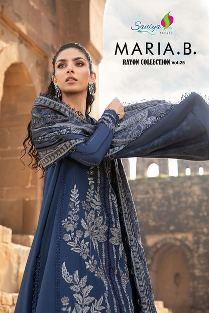 Maria B Rayon Collection Vol 25 Saniya Trendz Pakistani Salwar Suits Supplier India