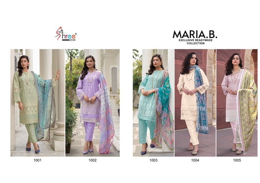 Maria B Shree Fabs Lawn Cotton Pakistani Readymade Suits Supplier Ahmedabad