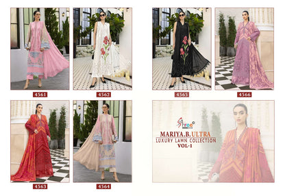 Maria B Ultra Luxury Lawn Shree Fabs Cotton Pakistani Salwar Suits Wholesaler Ahmedabad